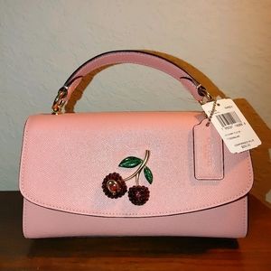 Coach Cherry Tilly Satchel C1436 Leather